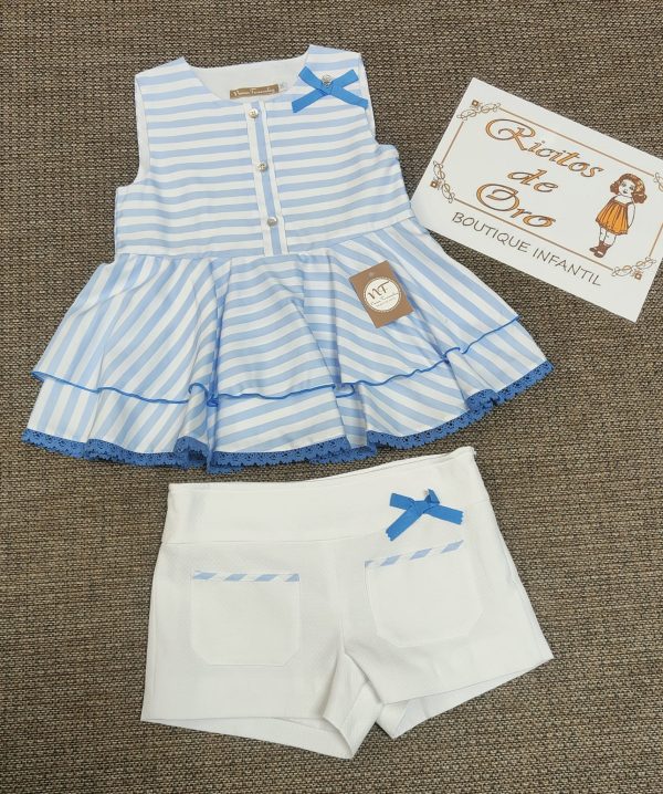 SHORT CON BLUSON AMELIE de NOMA FERNANDEZ, verano 2025