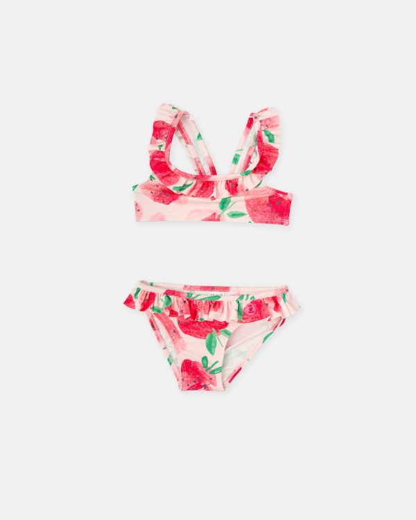 BIKINI NIÑA FRESA de TUTTO PICCOLO, verano 2025