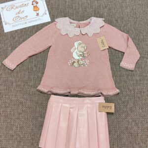 JERSEY CON FALDA POLIPIEL BORREGUITO de LOLITTOS, invierno 2025
