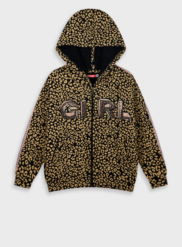 SUDADERA CON CREMALLERA ANIMAL PRINT de ENERGIERS, invierno 2025