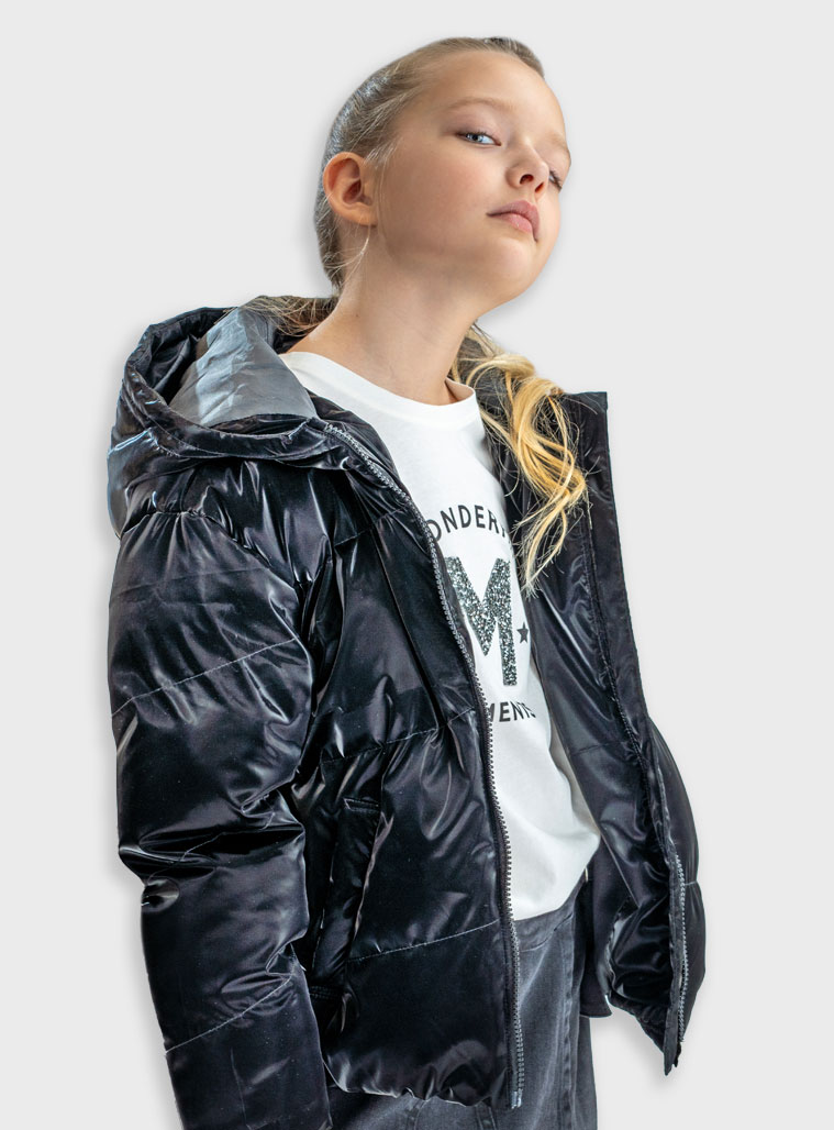 CHAMARRA ACOLCHADA NEGRA de ENERGIERS, invierno 2025