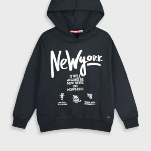 SUDADERA CHICA NEW YORK NEGRA de ENERGIERS, invierno 2025