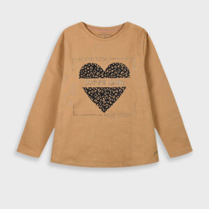 CAMISETA CAMEL CHICA CORAZON de ENERGIERS, invierno 2025