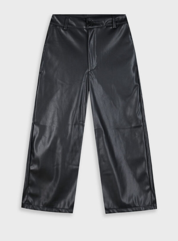 PANTALON ANCHO POLIPIEL NEGRO de ENERGIERS, invierno 2025