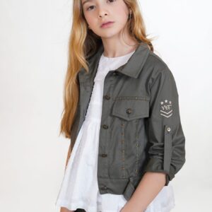 CAZADORA CORTA OLIVO de NOMA FERNANDEZ, verano 2026