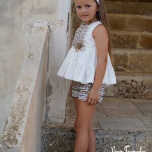 SHORT CON BLUSON YUCA de NOMA FERNANDEZ, verano 2026